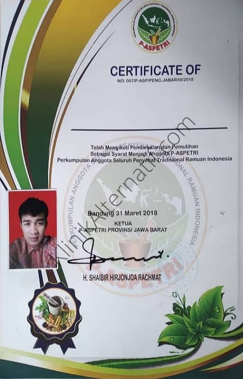 Sertifikat pengobatan alat vital terdekat di bandung